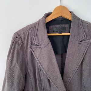 Corduroy Blazer Jacket - Gray